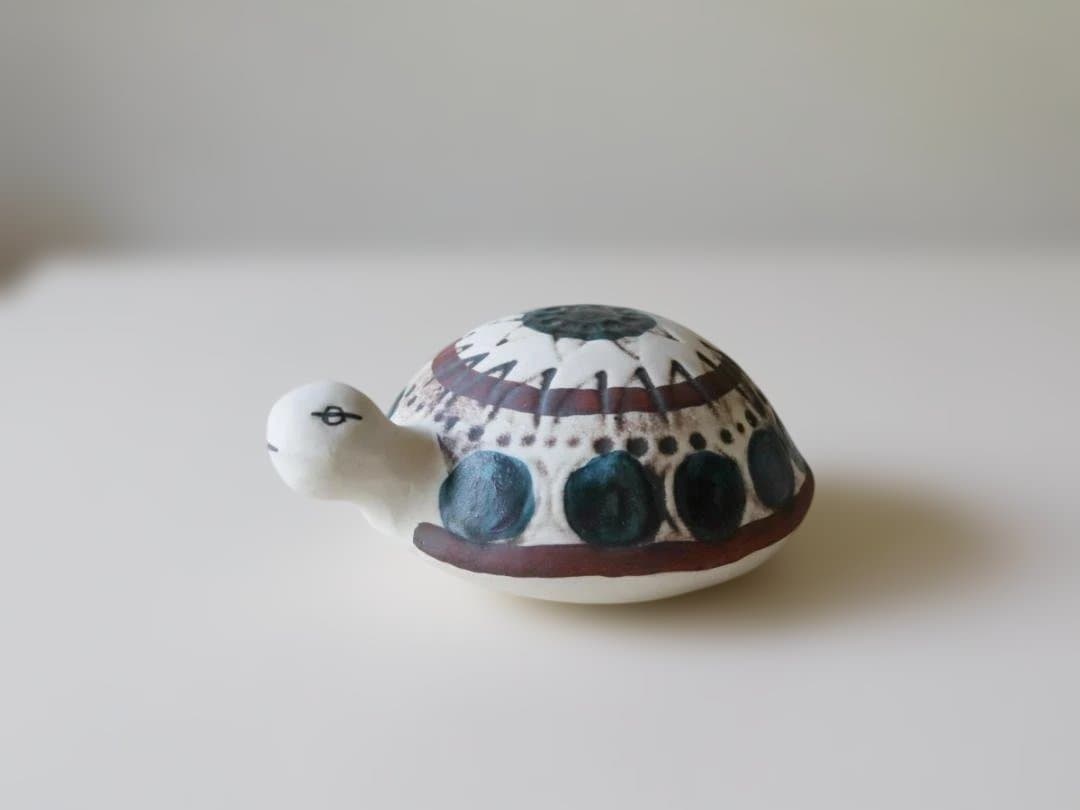 と*く様 希少 ビンテージ リサラーソン 11cm カメ グスタフスベリ 北欧