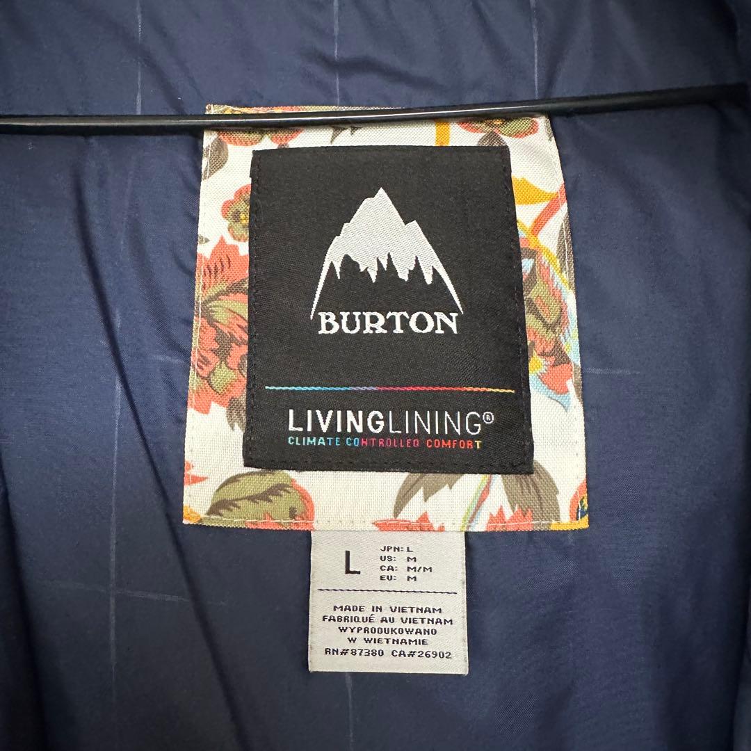 BURTON 花柄 スノーボードウェア Lサイズ
