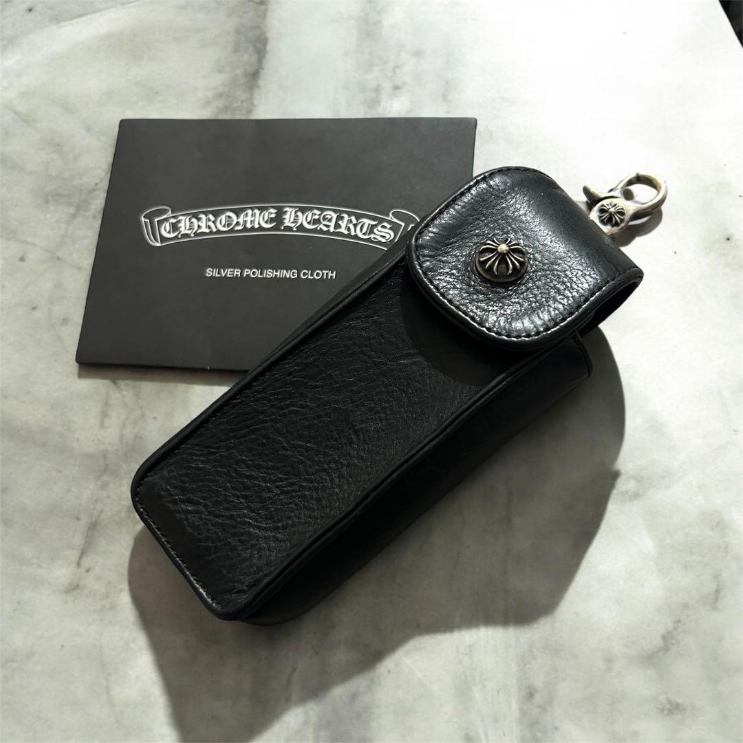 JJR様【極希少・鑑定済】クロムハーツ スイベルクリップ クロスボール レザー