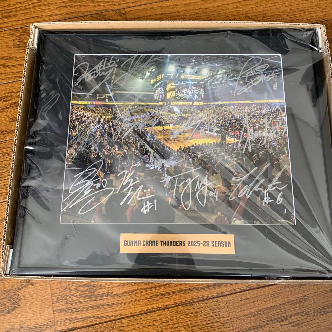 群馬クレインサンダーズ 2025-26 サイン入りボード