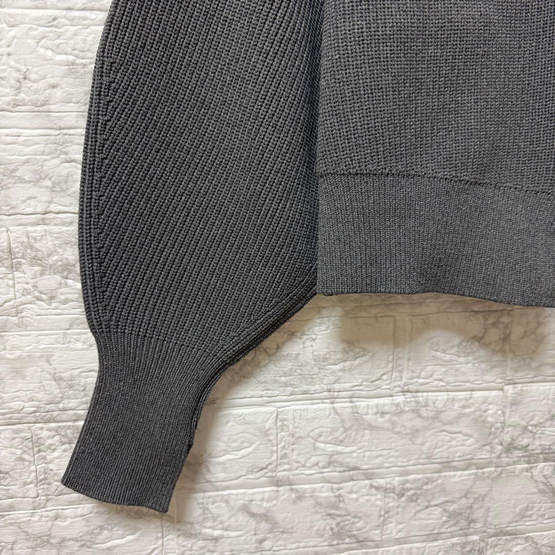 【美品】ADAM ET ROPÉ BIGボタンニットカーディガンF グレー