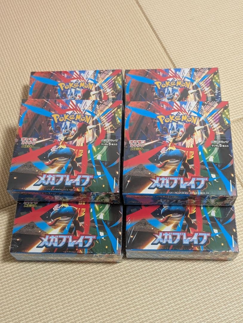 メガブレイブ6BOX　シュリンク付き未開封 ポケモンカード