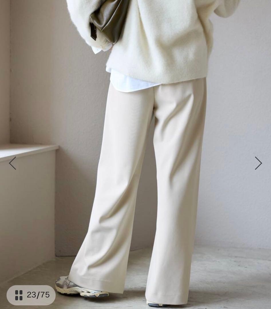 【SLOBE IENA】DOUBLECLOTHパンツ