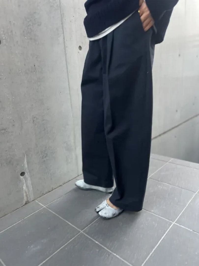 完売 JULY NINE チノパン ネイビー Mサイズ　試着のみタグ付き