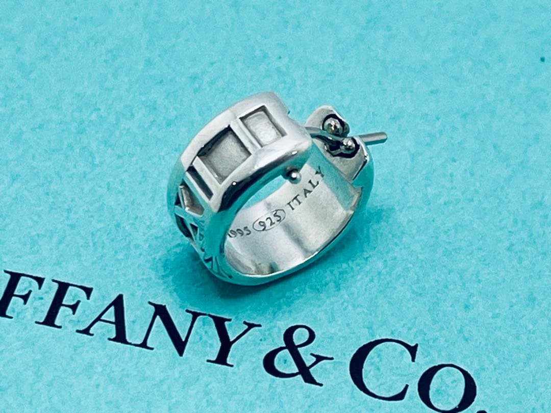 h617 オールド　ティファニー　1995 アトラス　フープ　ピアス　片耳925