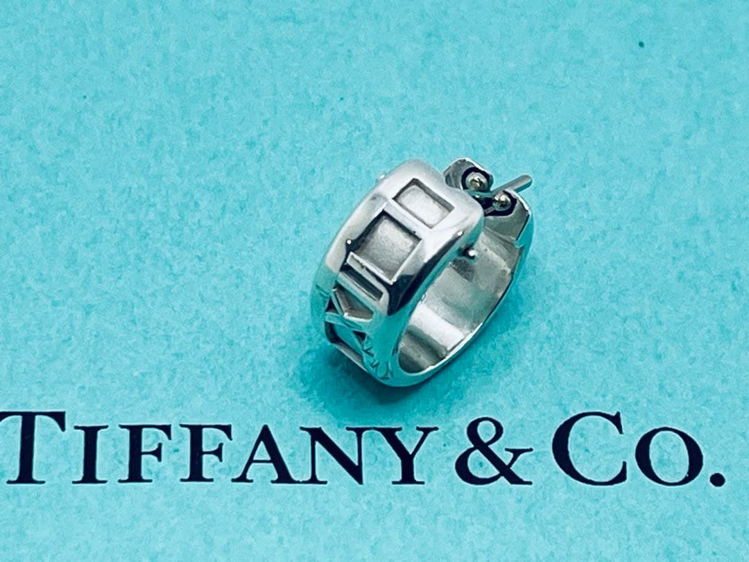 h617 オールド　ティファニー　1995 アトラス　フープ　ピアス　片耳925