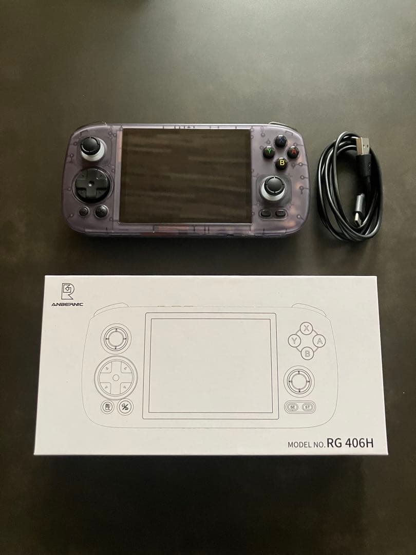 ハ*ん様 【美品】ANBERNIC RG406H クリアパープル