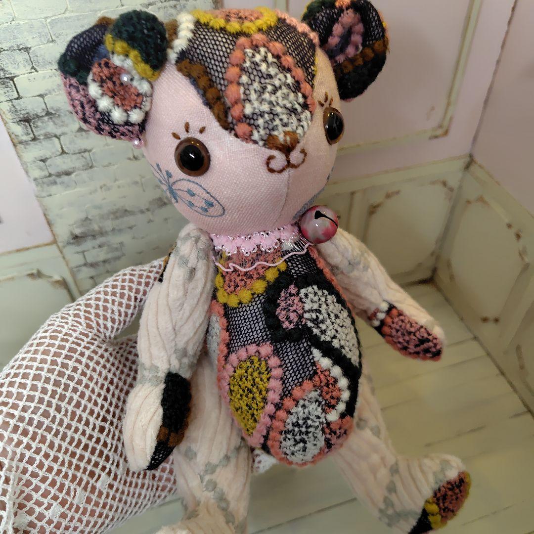 ゆ*こ様 【オークションです】ミナペルホネン＊ハンドメイド＊ぬいぐるみ＊テディベ