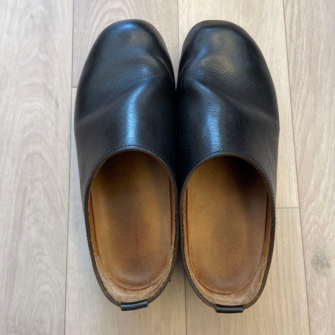 nakamura C-01 26cm 黒 レザー サボ・クロッグサンダル