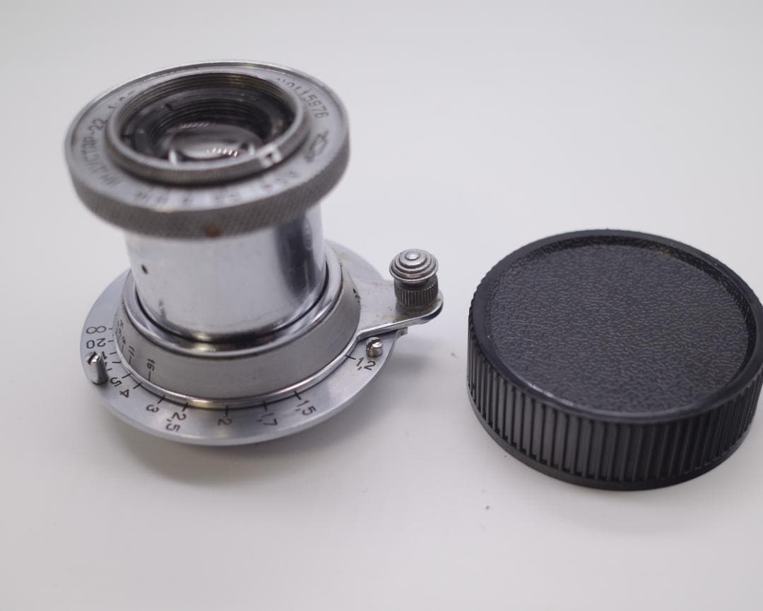 83　希少【RED P】　沈胴式オールドレンズ インダスター22　L39