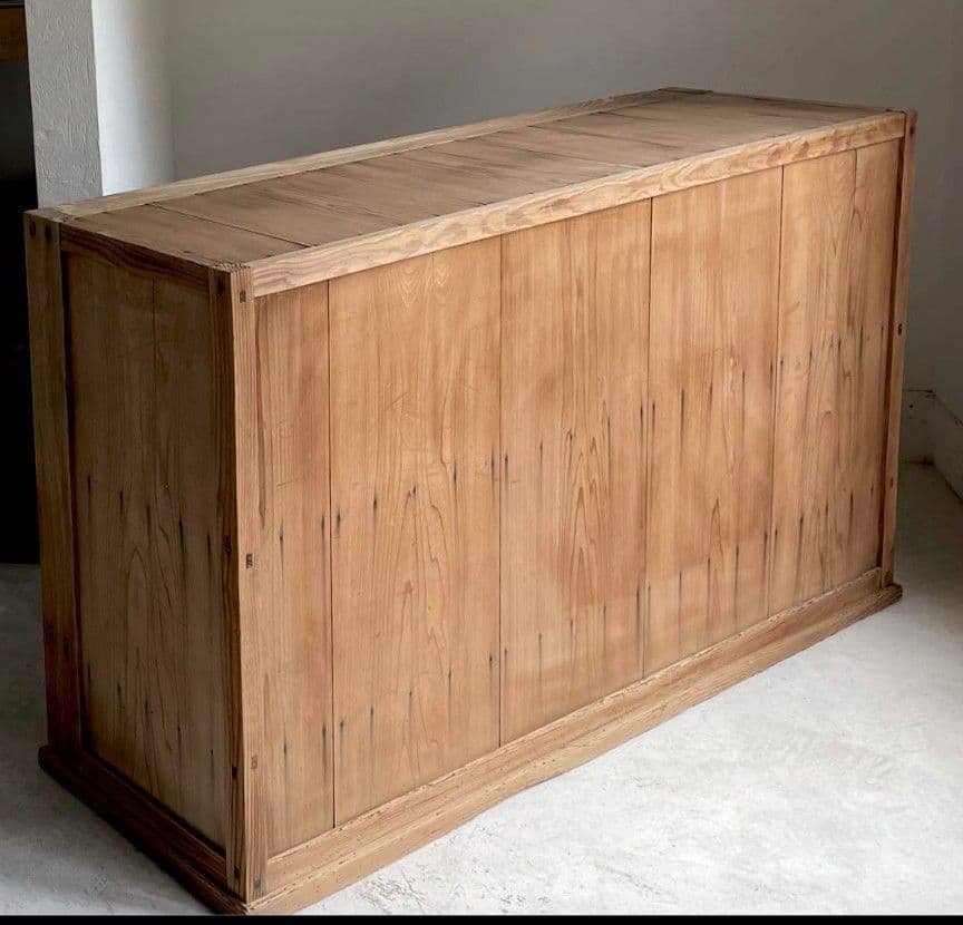 momiさま専用 アンティーク　古いガラス戸棚 レトロ　食器棚