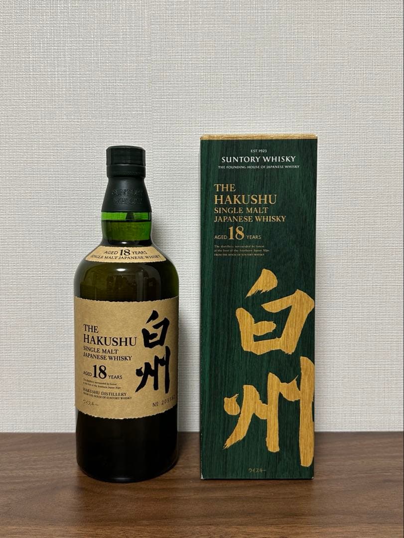 【化粧箱付き 新品未開封】白州 18年 シングルモルトウイスキー 700ml