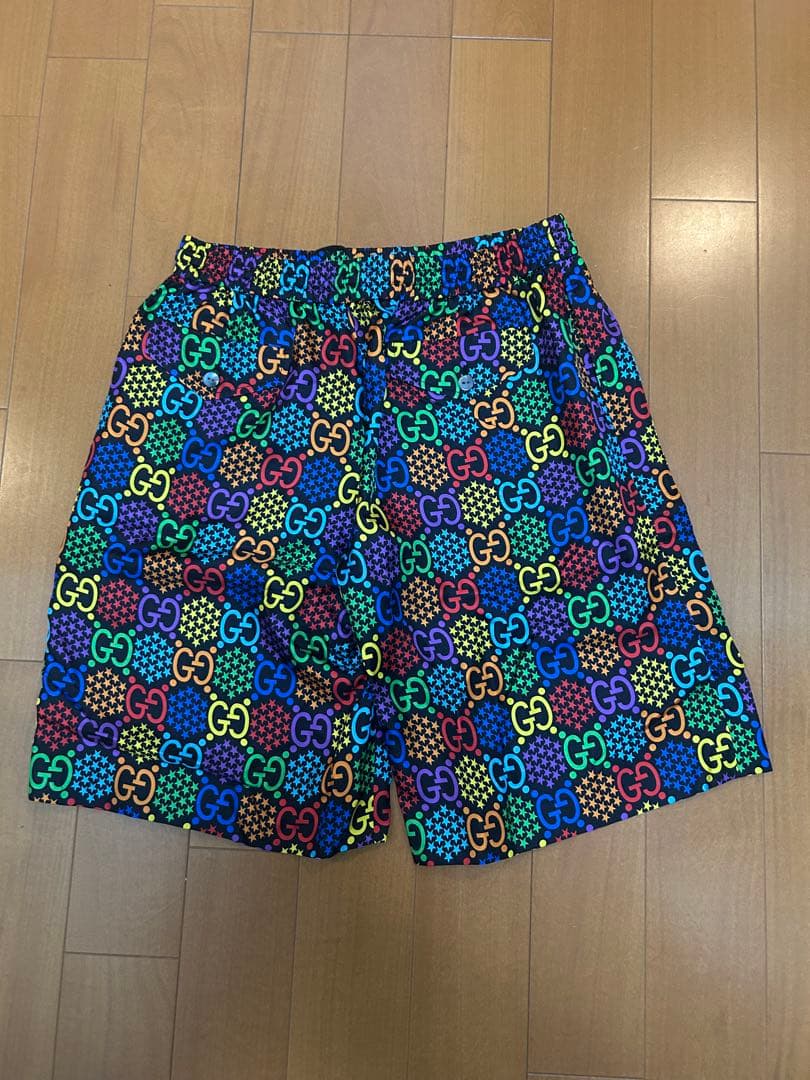 GUCCI カラフルGGロゴショートパンツ 48
