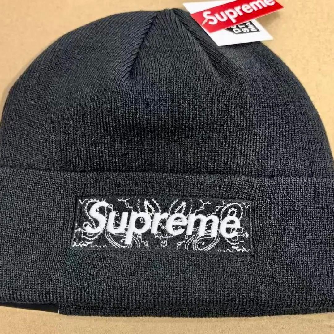 Supreme 刺繍ニット帽 ビーニー