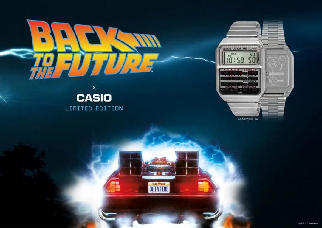 【新品】CASIO Back to the future コラボ 腕時計　タグ付