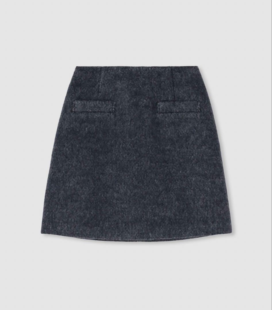 allureville アルアバイル モヘヤシャギーミニスカート