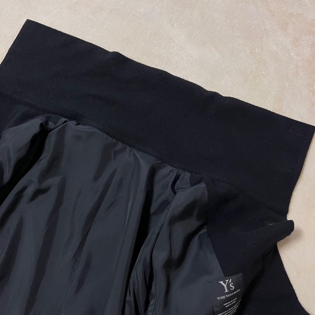 Y's ヨウジヤマモト　ウール　コート　ブラック黒