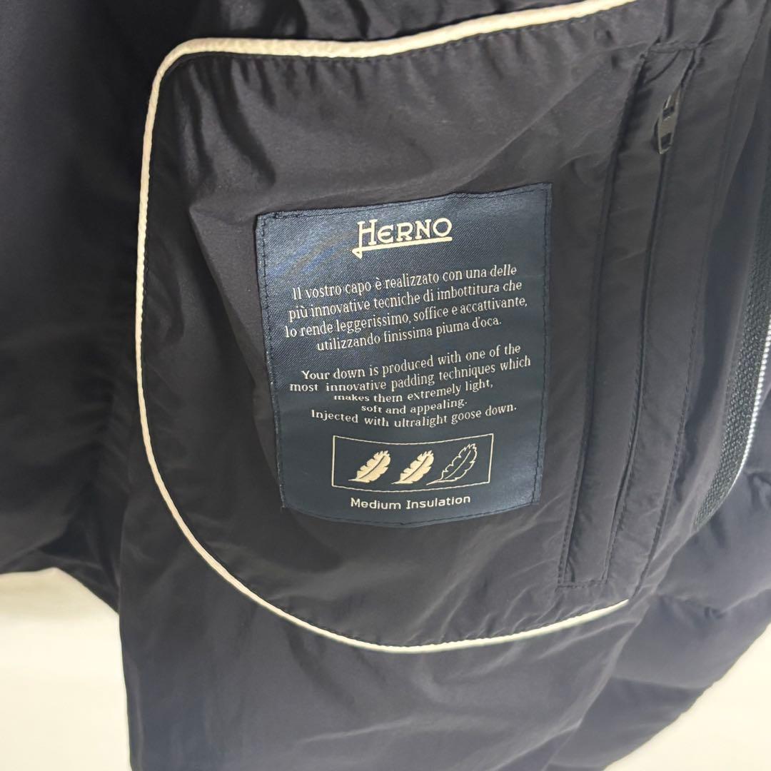 現行 極美品 ヘルノ 46 レジェンド ダウンジャケット デニムジャケット