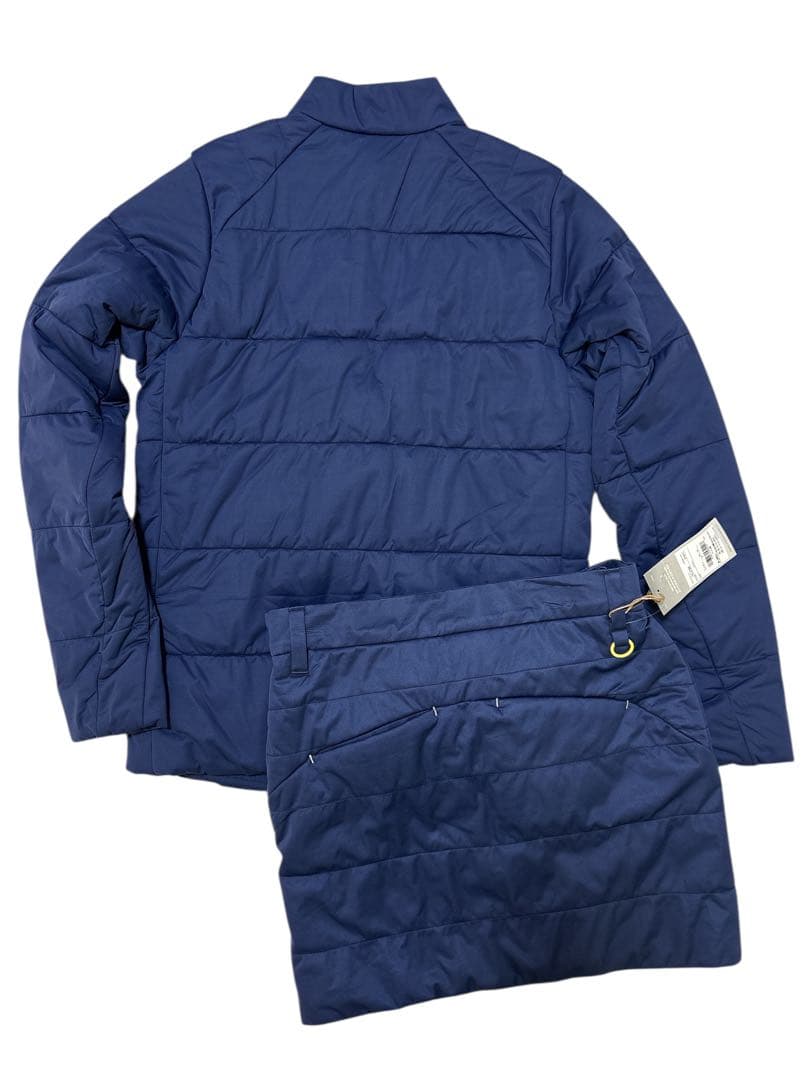 adidasゴルフ レディース 中綿ジャケット・スカートセットアップ ネイビーS