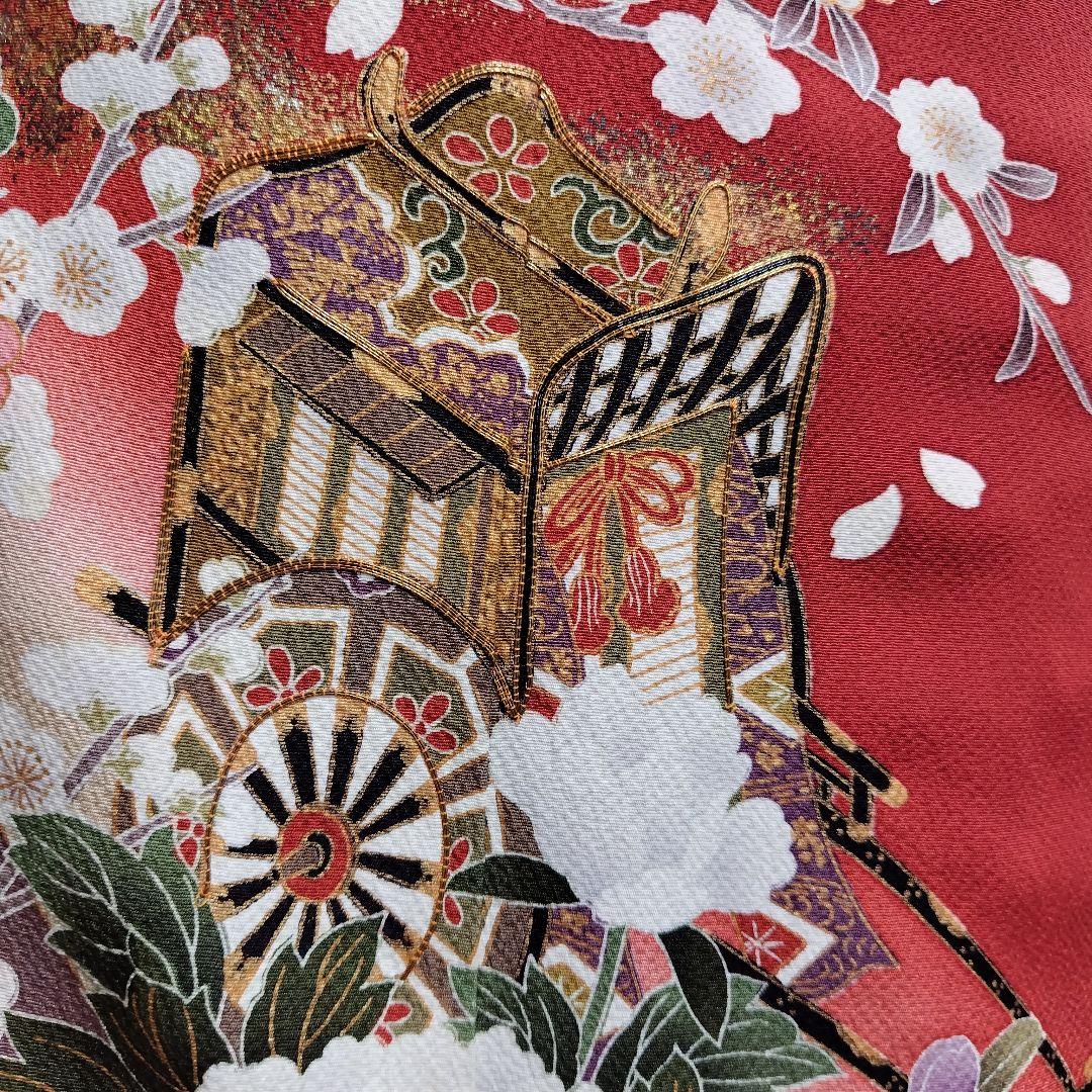 振袖フルセット(6点)・成人式・古典柄・金彩加工・金駒刺繍・胴裏正絹