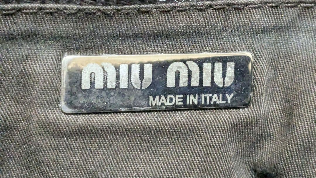 バッグ 00s Miu Miu archive Leather charm bag