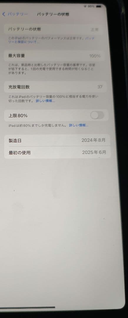 Apple iPad mini第7世代（A17pro）256GB　Wi-Fi
