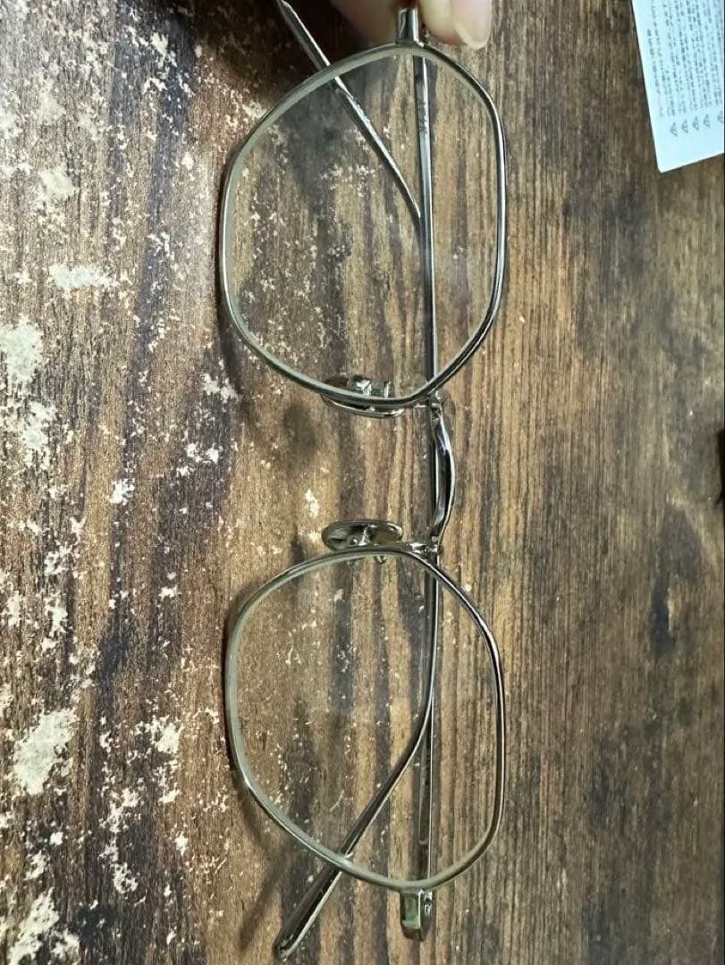 ADSR BAZ 03 シルバー クリア メタルフレーム サングラス