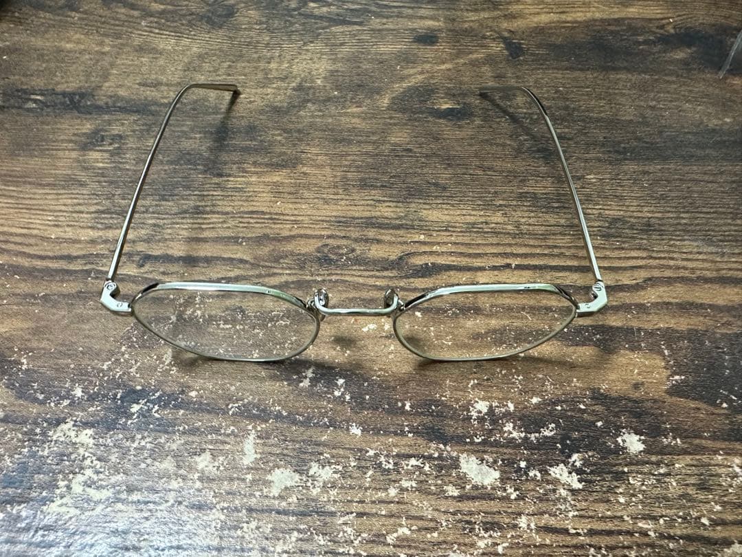 ADSR BAZ 03 シルバー クリア メタルフレーム サングラス