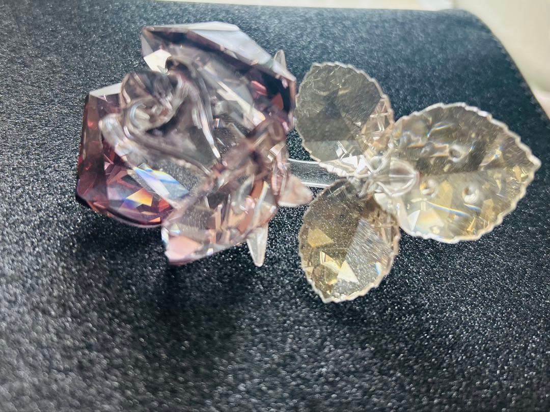 Victorian_k スワロフスキー　ローズ　ガラス製置物