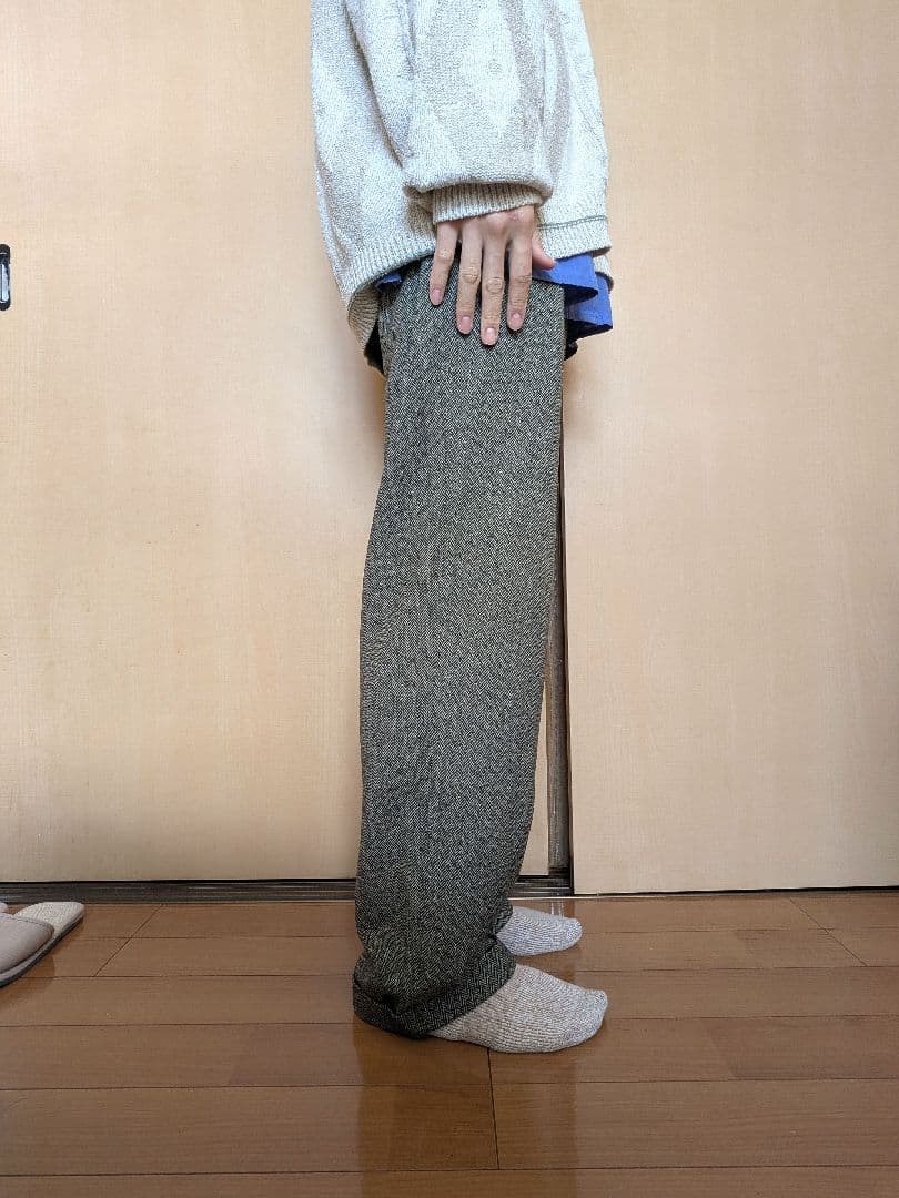 RalphLauren ウールスラックス　ヴィンテージ古着　90s　ツイード