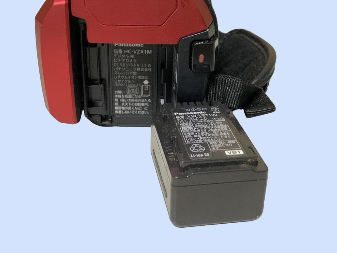 M6432 パナソニック 4K ビデオカメラ HC-VZX1M レッド