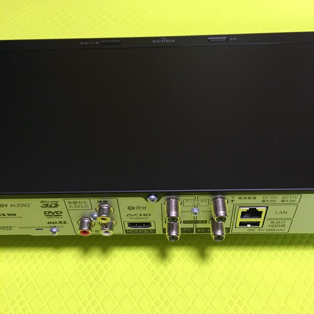 2番組同時録画◆シャープ・BD-NW510◆約500時間録画◆リモコン