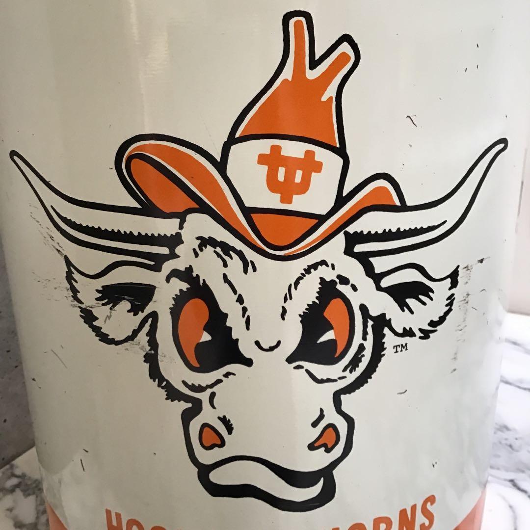 アメフト ビンテージ ブリキ缶 テキサス・ロングホーンズ・フットボール