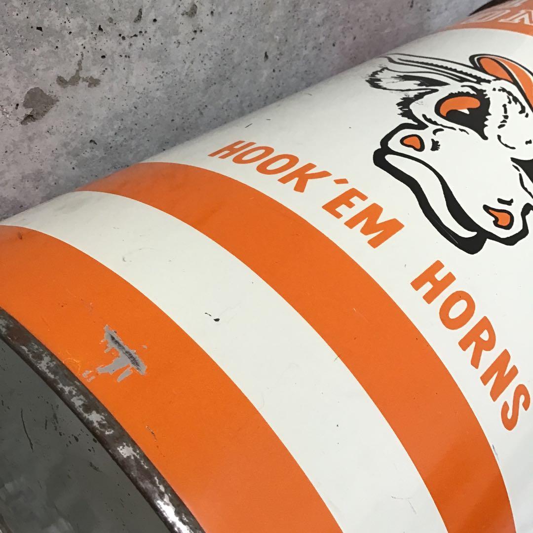 アメフト ビンテージ ブリキ缶 テキサス・ロングホーンズ・フットボール