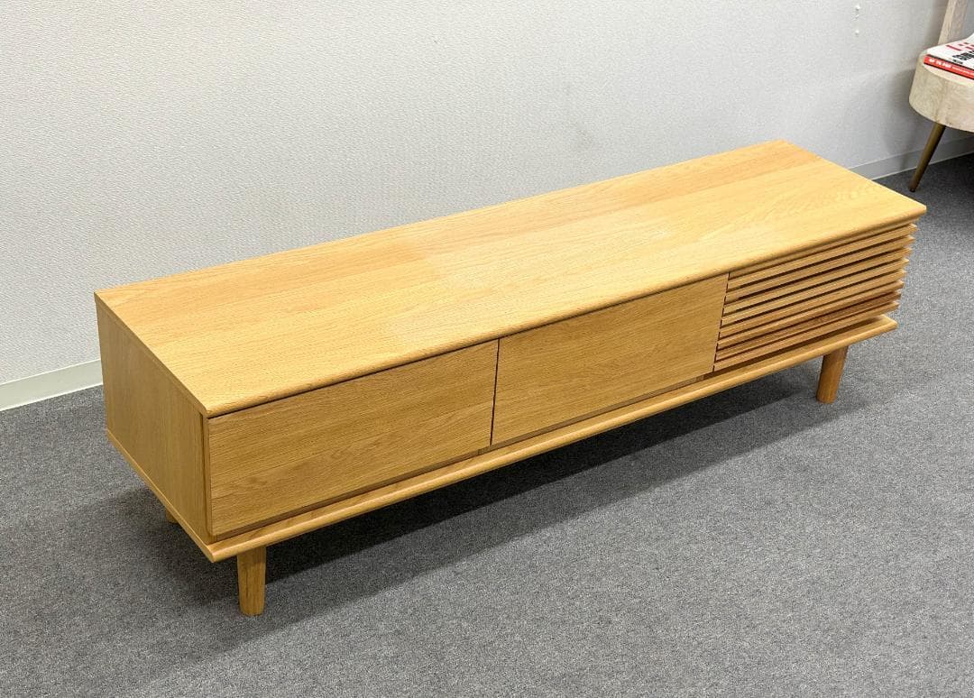 ■unico/ウニコ■SOLK　TVボード　W1600　ナチュラル　北欧スタイル