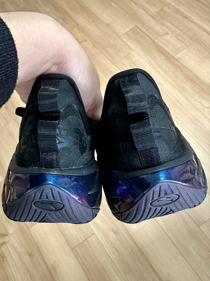 新品29.0cm ANTA Shock Wave 7 オールブラック