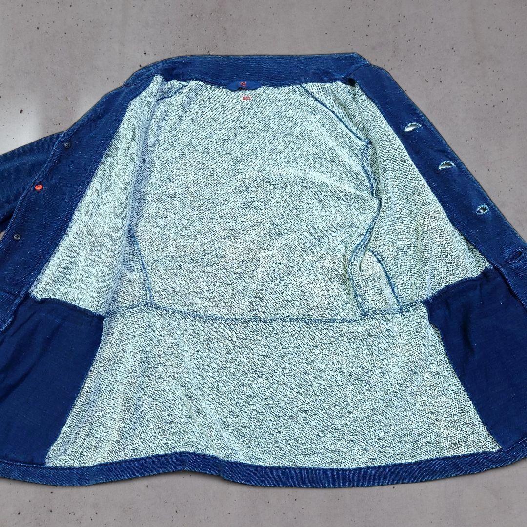 藍染め コットン ジャケット 45rpm 45R Mサイズ ネイビー 日本製