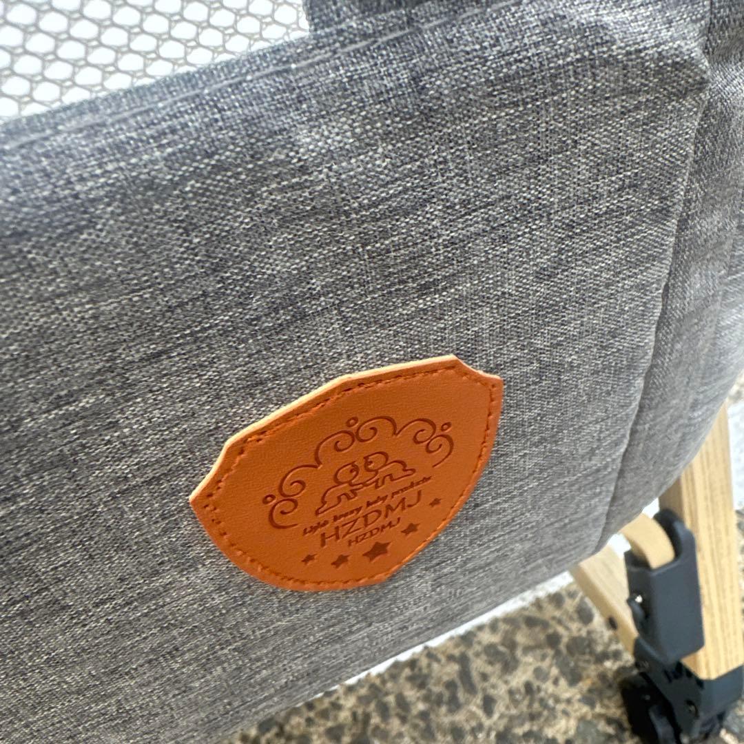 山087美品ベビーベッド グレー playkids Maydolly HZDMJ