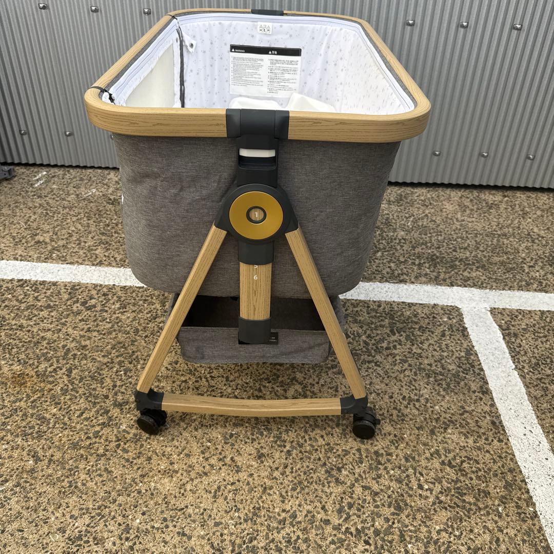 山087美品ベビーベッド グレー playkids Maydolly HZDMJ