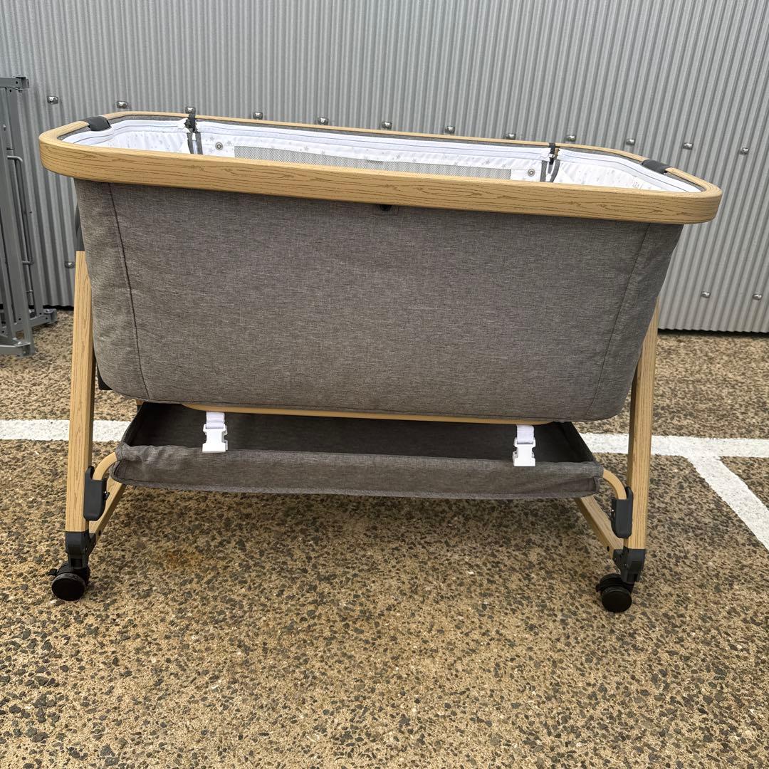 山087美品ベビーベッド グレー playkids Maydolly HZDMJ