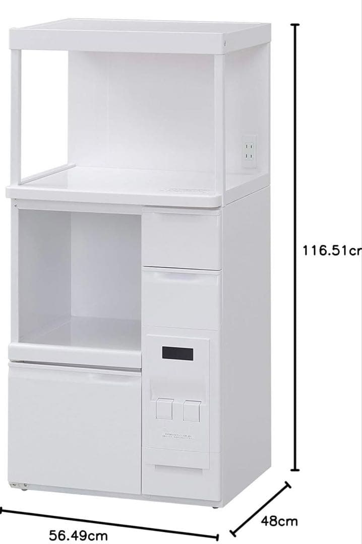 レンジ台 計量米びつ付 12kg エムケー精工