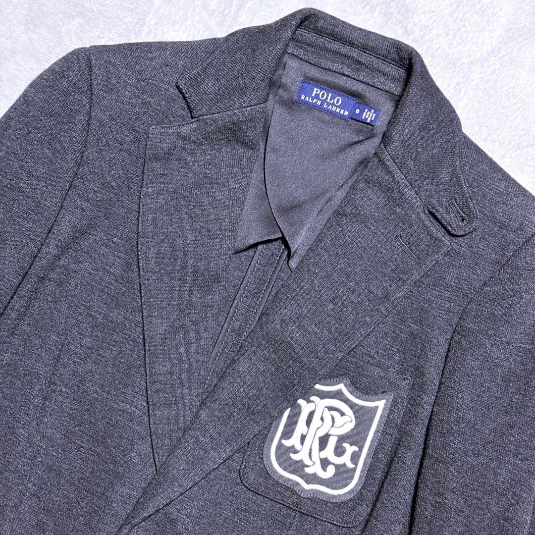 現行【未使用】ポロラルフローレン テーラードジャケット ロゴワッペン 銀ボタン