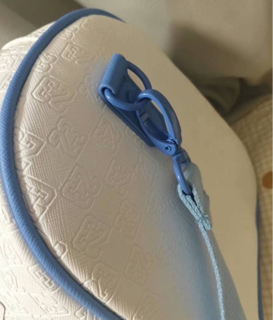 Jordan モノグラム ボストンバッグ ホワイト/ブルー 未使用