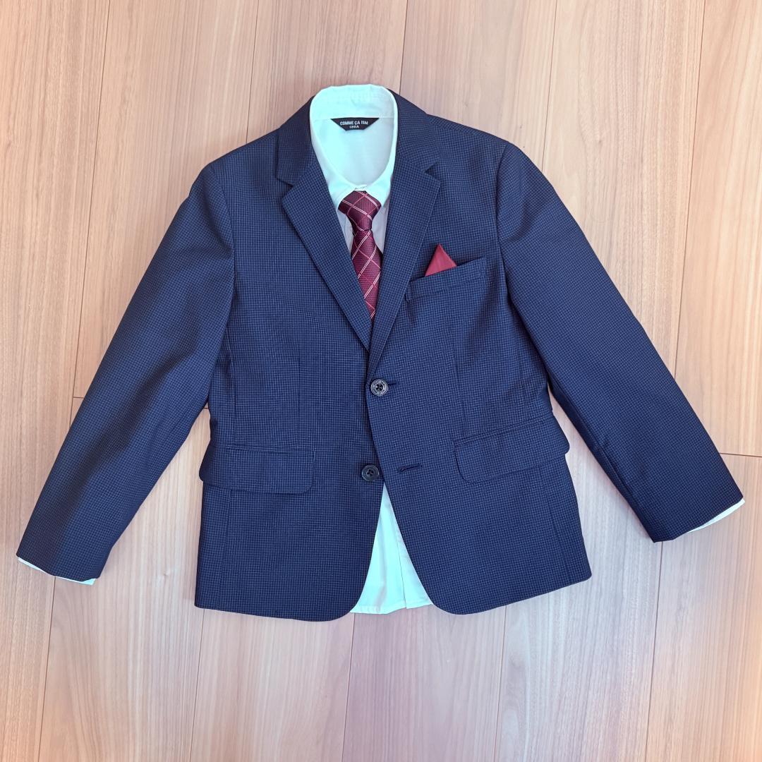 【COMME CA ISM】キッズフォーマルスーツ 120cm　ネイビー
