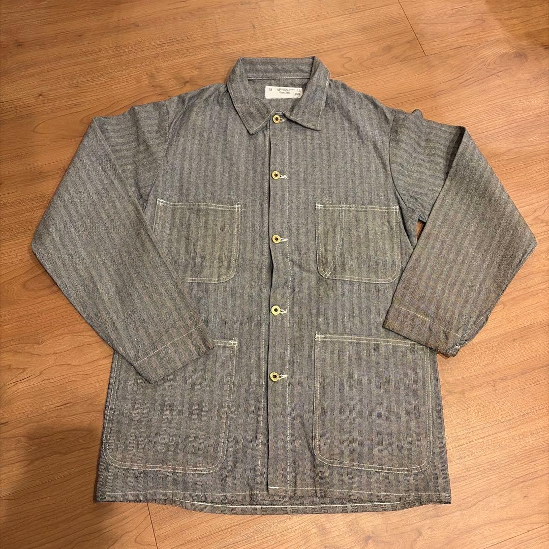 70s UNIVERSAL OVERALL カバーオール 38 ヘリンボーン
