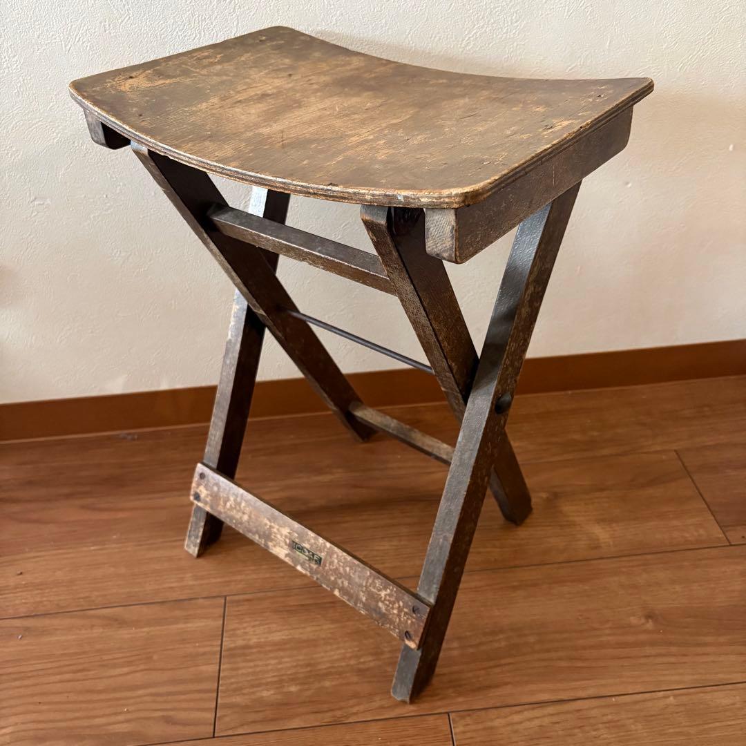 希少　ヴィンテージ RICCAR リッカー　折りたたみスツール　椅子　ミシン