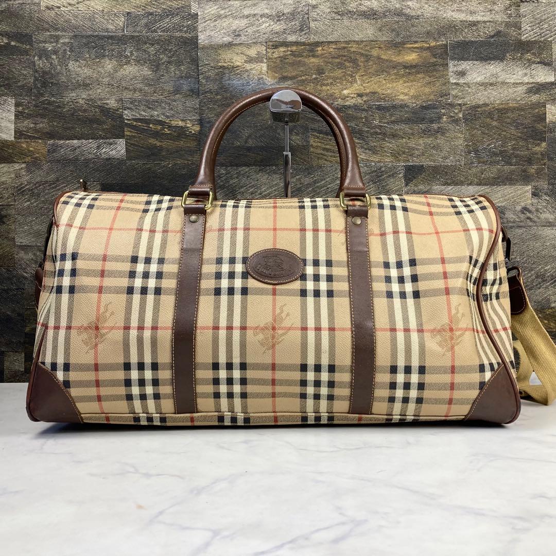 BURBERRY ノバチェック PVC 2way ボストンバッグ