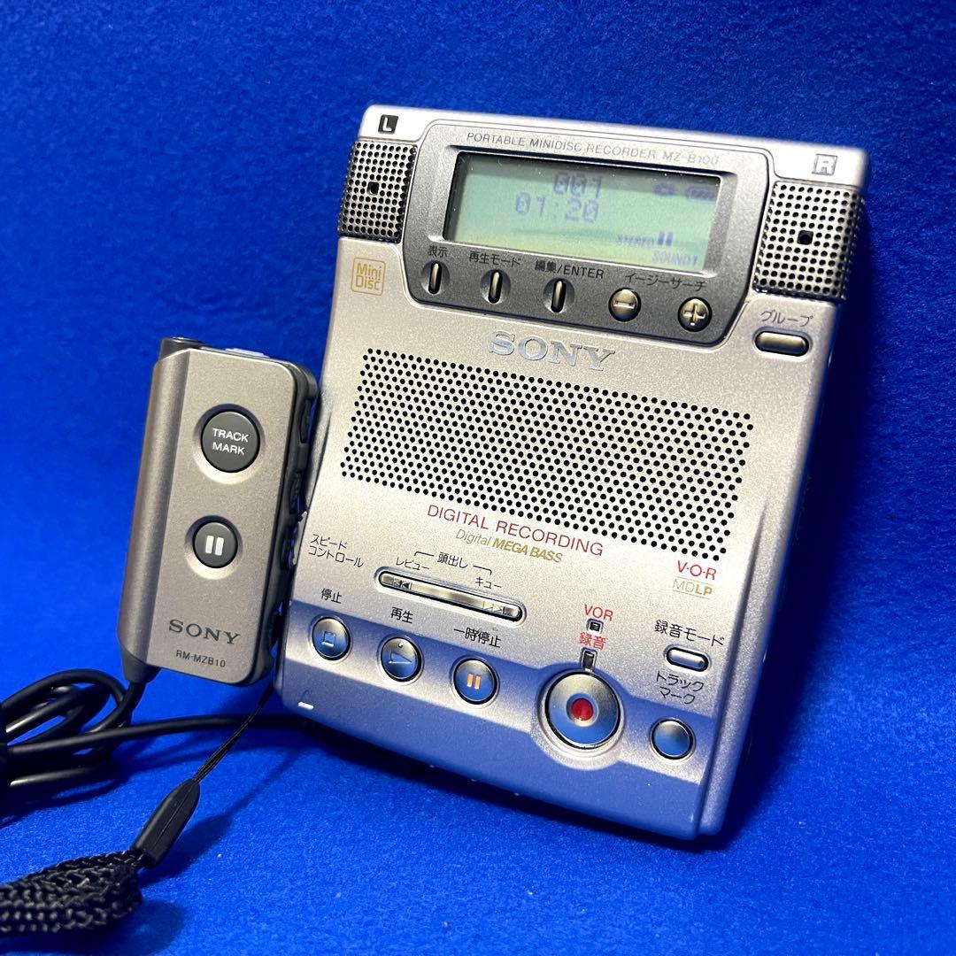 音出し確認　SONY ソニー　ポータブルMDプレーヤー MZ-B100 現状渡し