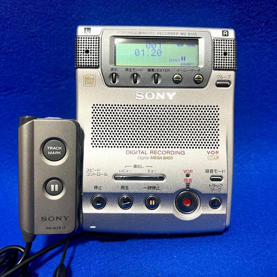 音出し確認　SONY ソニー　ポータブルMDプレーヤー MZ-B100 現状渡し