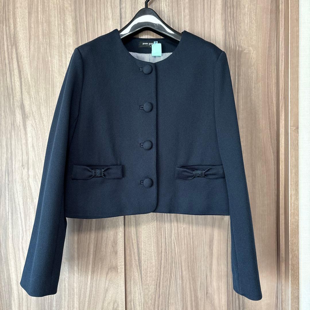 ポンポネットジュニア　ファーマルワンピース、ジャケットセット160